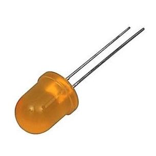 Led 10mm amarillo difuso 50mcd 30º