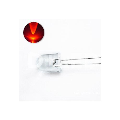 Led 10mm rojo incoloro 12000mcd 25º