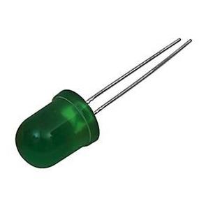 Led 10mm verde difuso 60mcd 30º