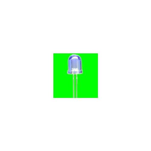 Led 10mm verde incoloro 60000mcd 25º