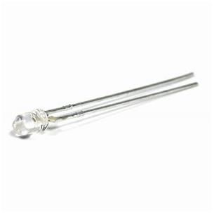 Led 3mm rojo incoloro 4500mcd 34º