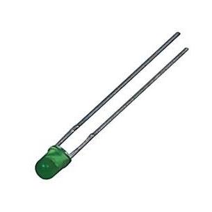 Led 3mm verde difuso 60mcd 50º