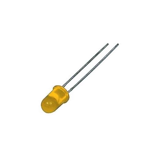 Led 5mm amarillo difuso 1500mcd 30º 12V