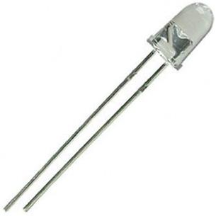 Led 5mm naranja incoloro 2500mcd 30º
