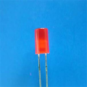 Led 5mm rojo difuso acabado en plano 1mcd 100º