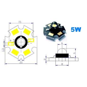 Led Star 5W Azul
