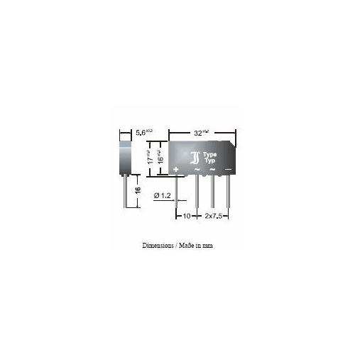 Diodo puente 3,7A 125V B125 C3700