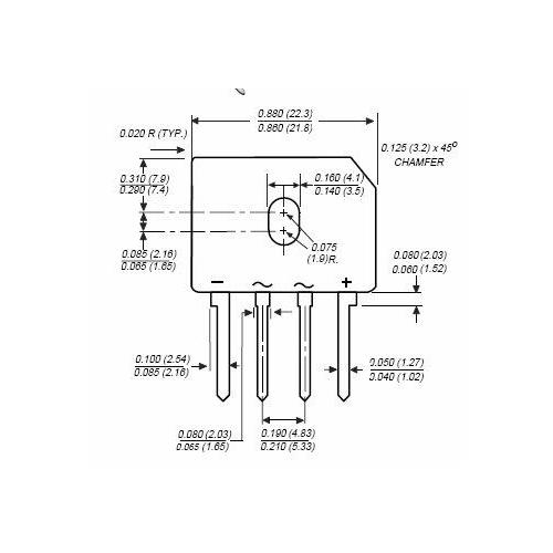 Diodo puente 4A 1000V KBL410G