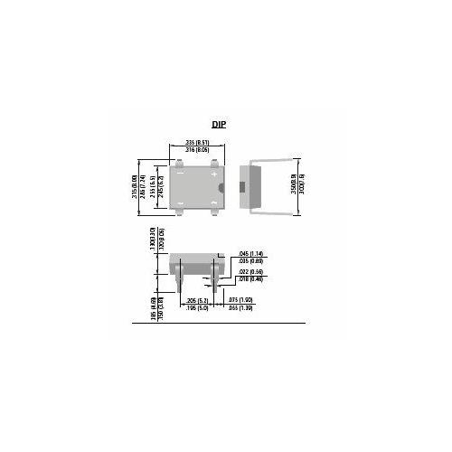 Diodo puente DF06M 600V 1A DIP-8 (4 pines)