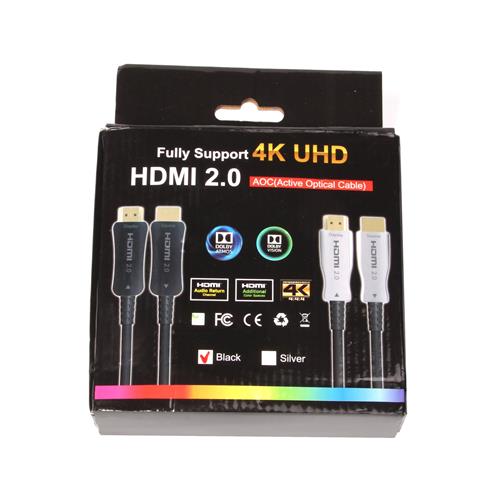 Cable Hdmi De 20 Metros Por Fibra Óptica 4ka60hz Compatible Con