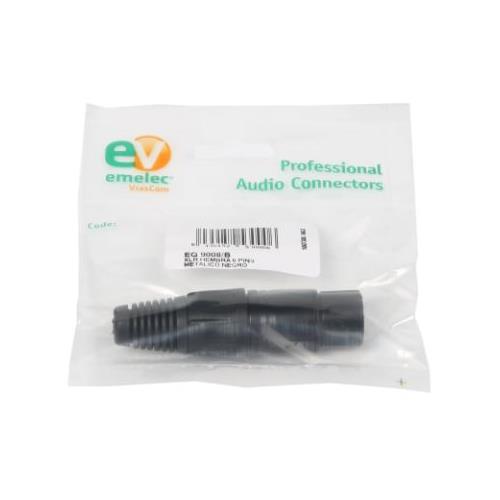 Conector XLR 5P hembra aereo EQ 9008/B