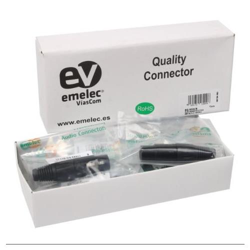 Conector XLR 5P hembra aereo EQ 9008/B