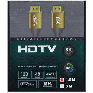 Cable HDMI 1.5mts UltraHD M-M V2.1 8K