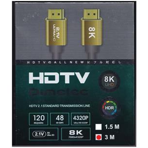 Cable HDMI 3mts UltraHD M-M V2.1 8K