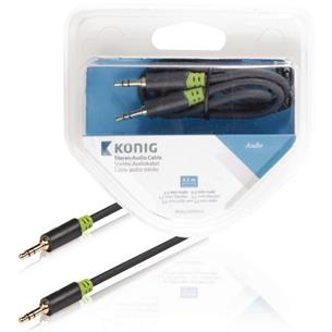 Cable audio Jack 3,5 estereo 0,50m Nedis
