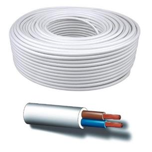 Cable manguera 2 x 1,5mm Blanco H05VV-F