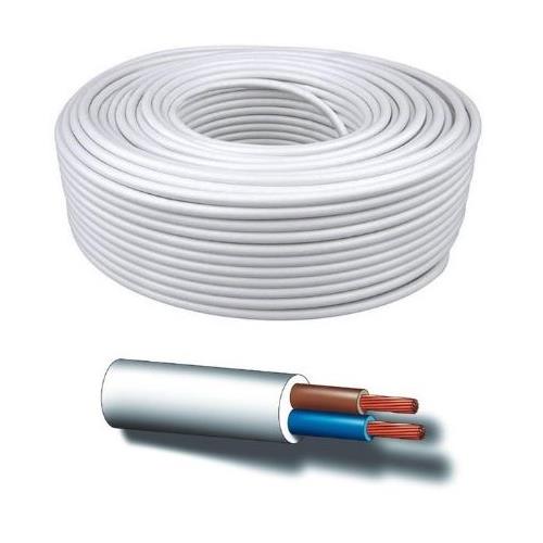 Cable manguera 2 x 1,5mm Blanco H05VV-F