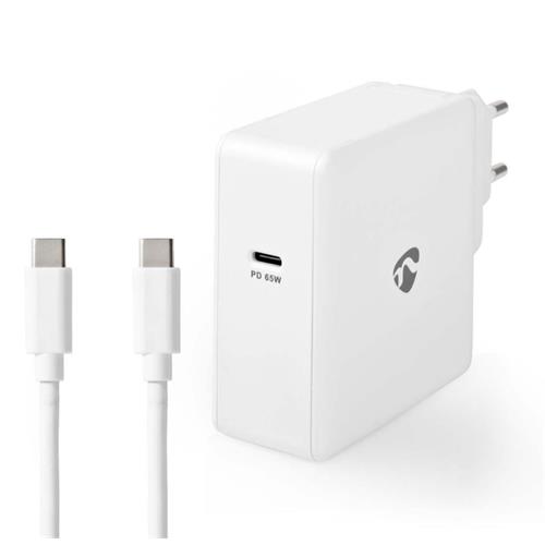 Cargador 65W USB-C Nedis carga rapida PD