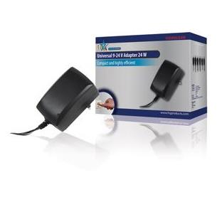 Fuente universal 1A 9V a 24V 100/230V Nedis