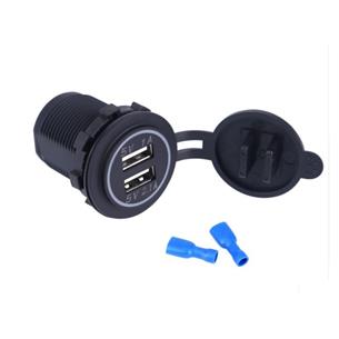 Alimentador USB 3.1A (total) entrada 12V+tapon