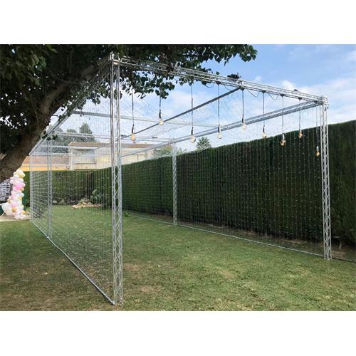 Estructura de aluminio silver 100x100mm 1m FCAD 100 Silver