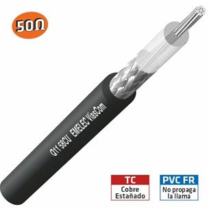 Cable coaxial RG58CU 50 ohm Mil-C-17 Q11-58CU 2