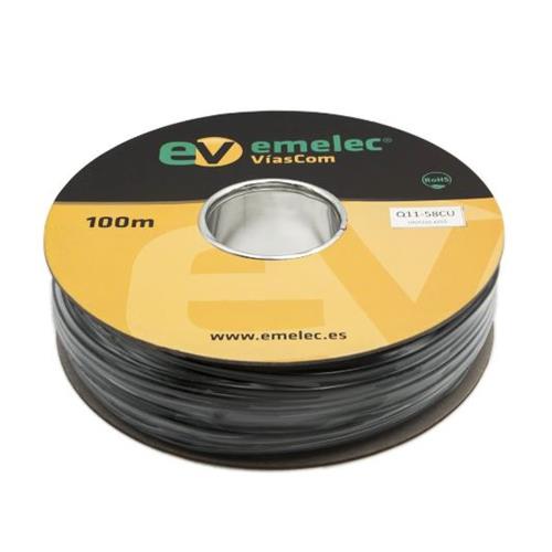 Cable coaxial RG58CU 50 ohm Mil-C-17 Q11-58CU