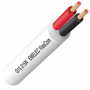 Cable manguera altavoz Extraflexible OFC 2 x 1,5mm blanco Q15 215NB