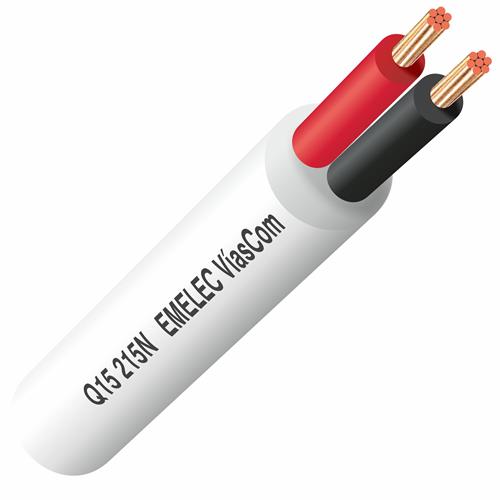 Cable manguera altavoz Extraflexible OFC 2 x 1,5mm blanco Q15 215NB
