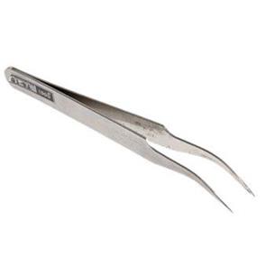 Pinza acero antiestatica punta curva Vetus ESD-15