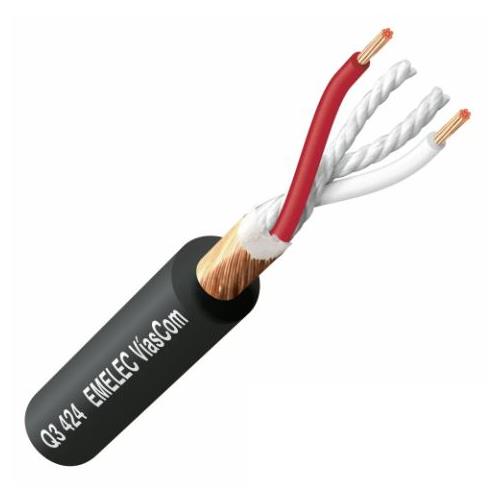Cable audio analógico balanceado 1x2x0,22 mm² extraflexible Q3-424