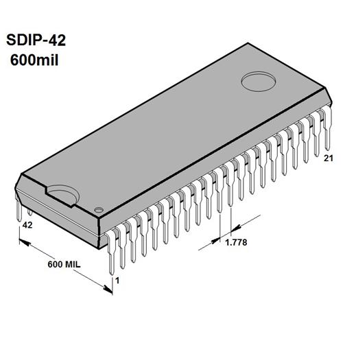 Circuito integrado TMP47C634N-2697 Microcontrolador TV SDIP-42