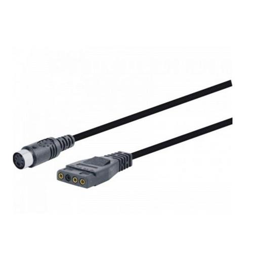 Conexión mini DIN hembra 4 pines - molex de 3 pines