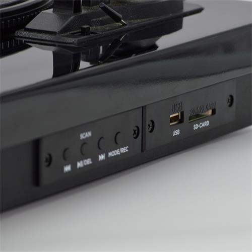 Tocadiscos multifuncion color negro GBTUR-120BK