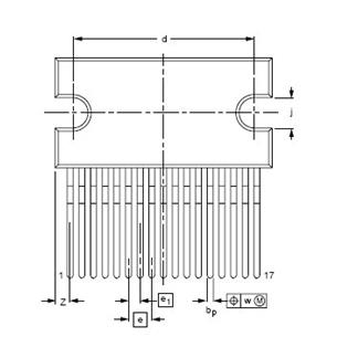 Circuito integrado TDA8947J SIP17HZ