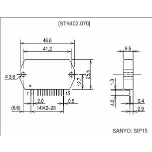 Circuito integrado STK402-070