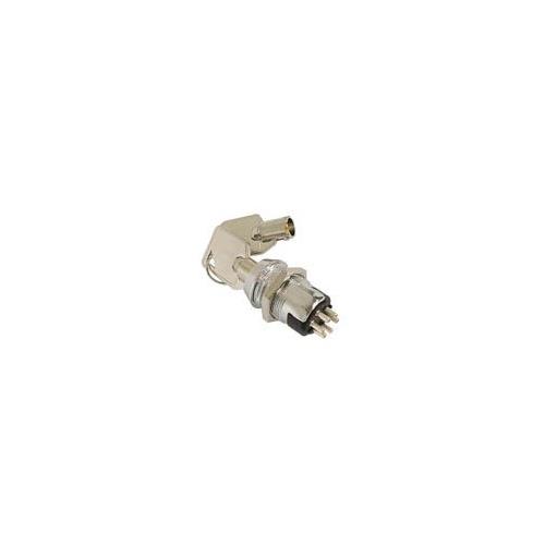 Interruptor con llave 2 circuitos 4 pines 3A 250V 19mm