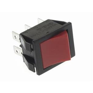 Conmutador basculante 2C. 2P. c/luz 16A 250V