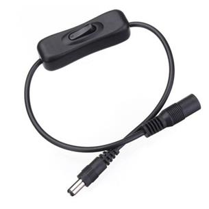 Interruptor en cable 5.5mm x2.1mm tiras de led