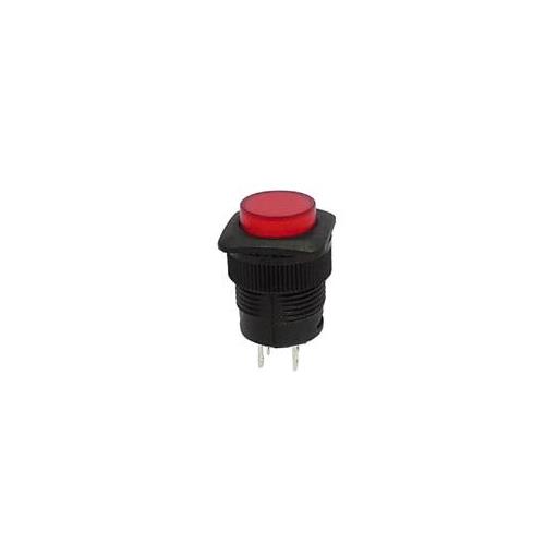 Interruptor 1A 250V c/luz a led 1,7V 18x18mm