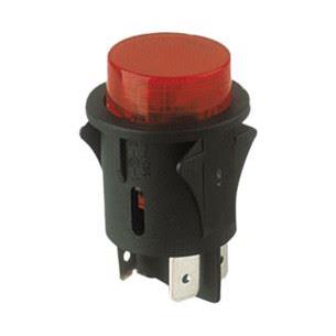 Interruptor pulsador 28mm 4A 250V c/luz
