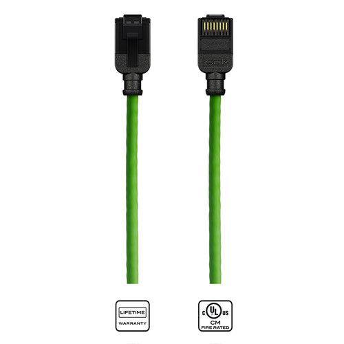 Cable CAT6 para patch AWG28 0,25m color verde K23045-0025-V