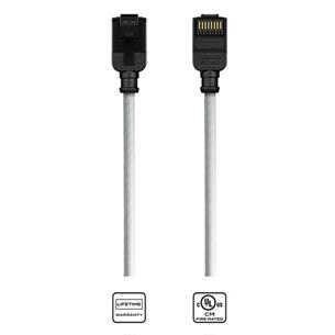 Cable CAT6 para patch AWG28 0,25m color blanco K23045-0025-WH