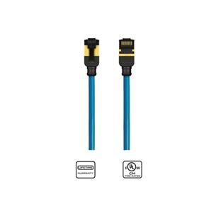 Cable CAT6A para patch AWG28 0,25m color azul K33946-0025-AZ