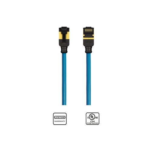 Cable CAT6A para patch AWG28 0,25m color azul K33946-0025-AZ