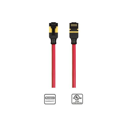 Cable CAT6A para patch AWG28 0,25m color rojo K33946-0025-R