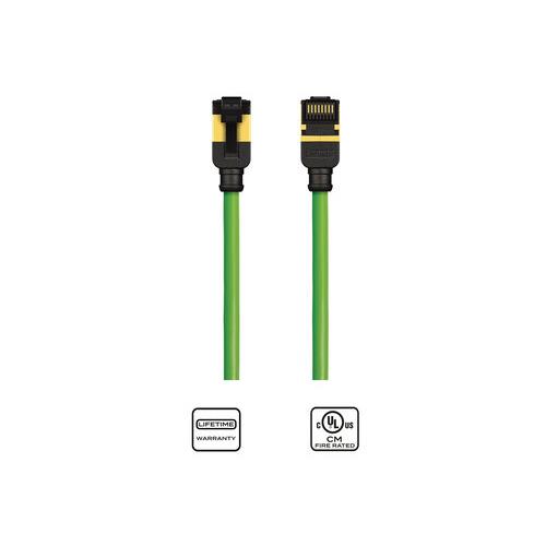 Cable CAT6A para patch AWG28 0,25m color verde K33946-0025-V