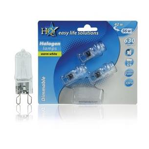 Lampara halogena G9 42W 220V cristal HQ x2und
