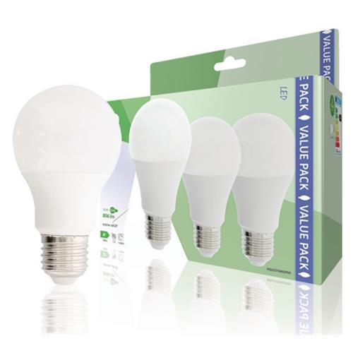 Pack 3u Bombilla LED A60 E27, 9,5 W