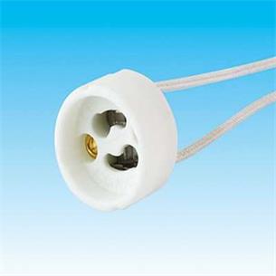 Portalampara ceramico para GU10 15cm cable